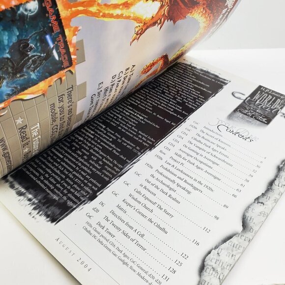 H.P. Lovecraft's World of Cthulhu Call RPG Magazine Issue #1 Pegasus August 2004 - Picture 3 of 9